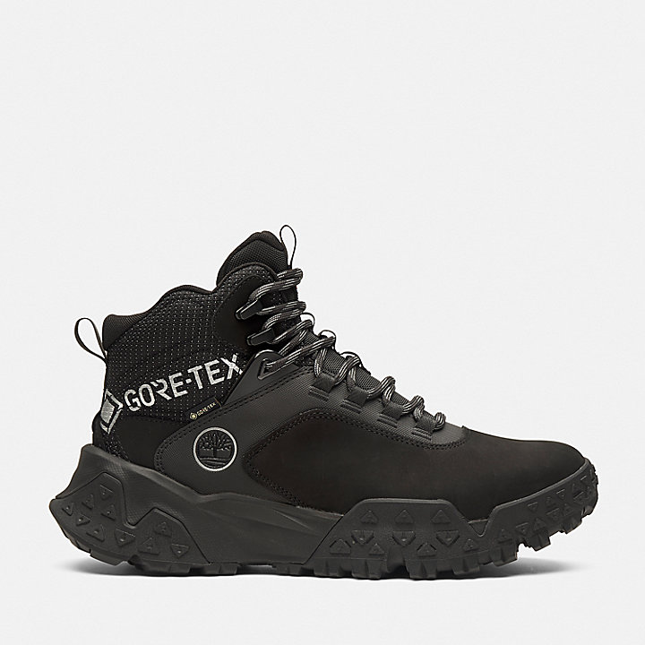 Chaussure de randonnée mi-haute à lacets Greenstride™ Motion 6 avec membrane imperméable Gore-Tex pour homme en noir