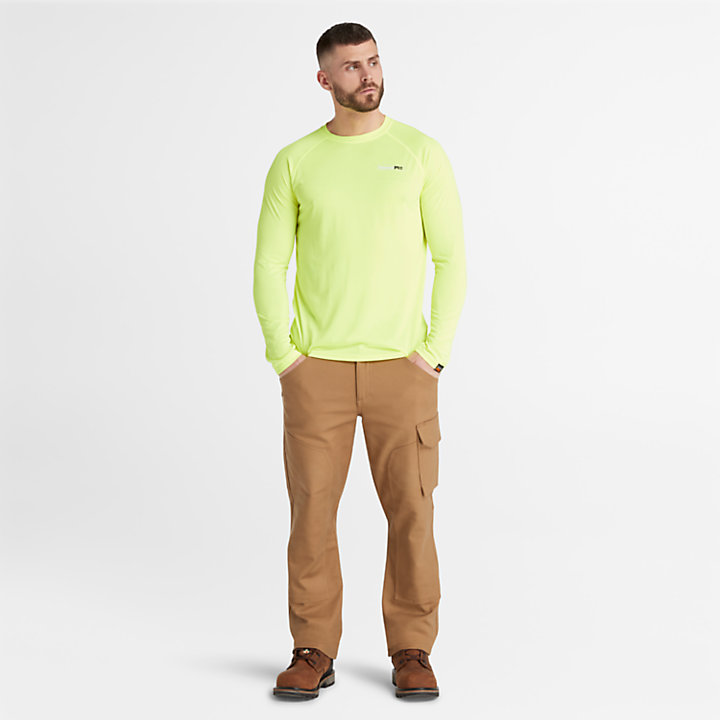 T-shirt à manches longues évacuant l'humidité Timberland PRO® Good Sport pour homme en jaune-