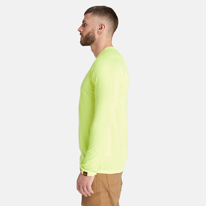 T-shirt a Maniche Lunghe Timberland PRO® Wicking Good Sport da Uomo in giallo-
