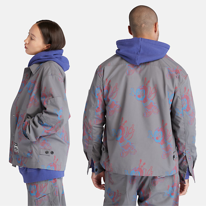 Bee Line x Timberland® Jacke mit Print für Herren in Grau-
