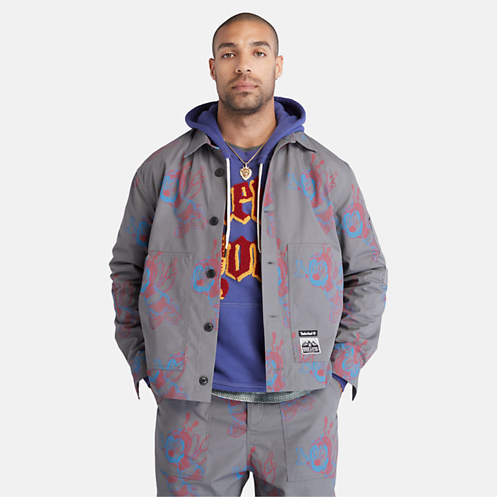 Bee Line x Timberland® Printed Jacket for Men in Grey-