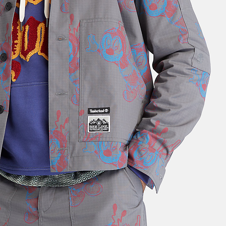 Bee Line x Timberland® Jacke mit Print für Herren in Grau