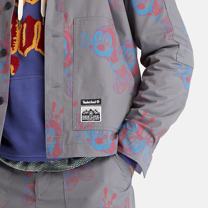 Bee Line x Timberland® Printed Jacket voor heren in grijs-