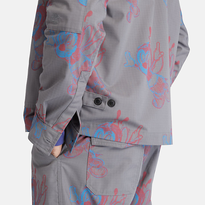 Bee Line x Timberland® Printed Jacket voor heren in grijs-