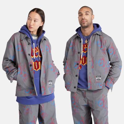 Timberland - Bee Line x Timberland Printed Jacket for Men in Grey