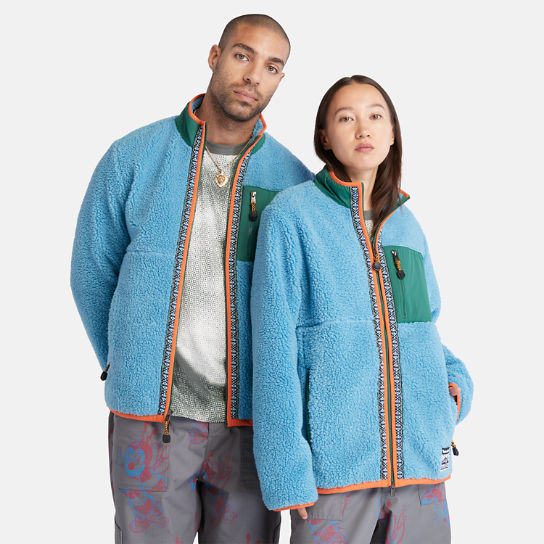 Bee Line x Timberland® Fleece Jacket for Men in Blue | Timberland