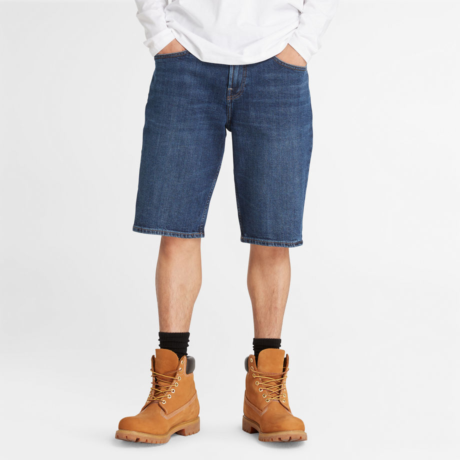Timberland Denim Shorts For Men In Blue Blue, Size 42