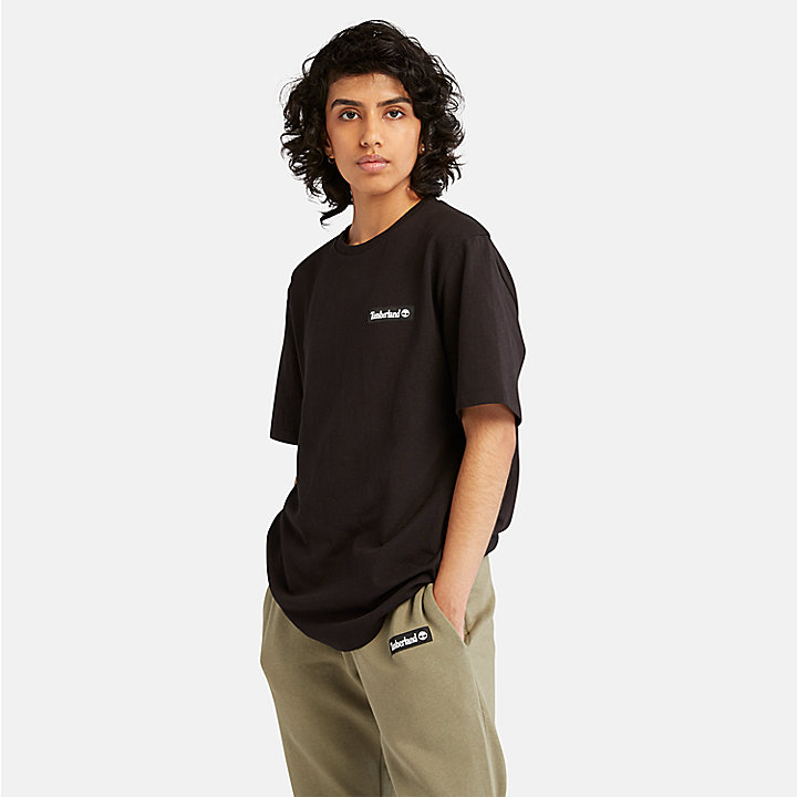 All Gender Heavyweight Woven Badge T-Shirt in Black | Timberland