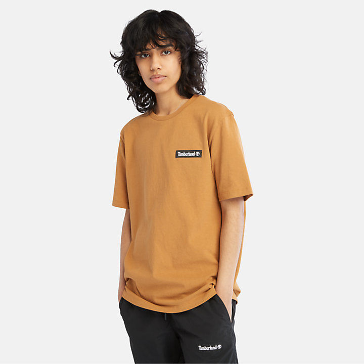 All Gender Heavyweight Woven Badge T-Shirt in Yellow | Timberland