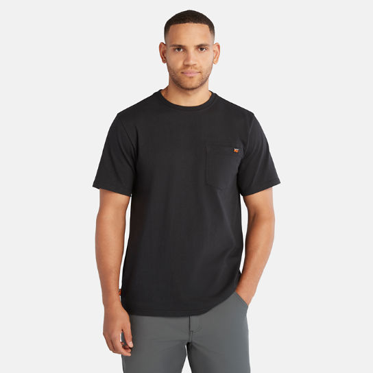 T-shirt con Tasca Timberland PRO® da Uomo in colore nero monocromatico | Timberland