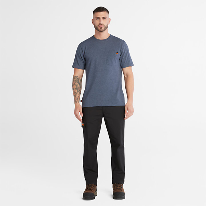 Camiseta de manga larga Timberland PRO® Core con bolsillo para hombre en negro-