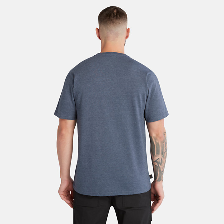 Camiseta de manga larga Timberland PRO® Core con bolsillo para hombre en azul-