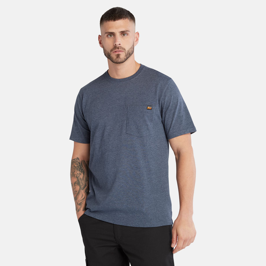 Timberland Pro Core Pocket T-shirt For Men In Blue Blue, Size M