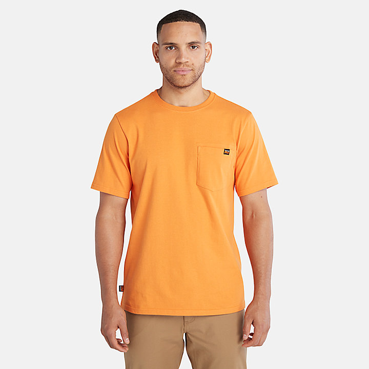 T-shirt con Tasca Timberland PRO® da Uomo in arancione