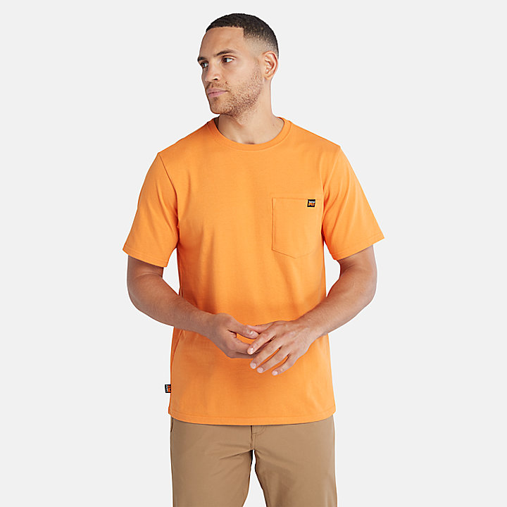 Camiseta Timberland PRO® con bolsillo para hombre en naranja