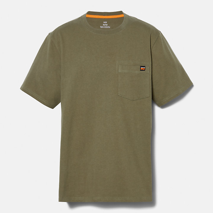 T-shirt con Tasca Timberland PRO® da Uomo in verde-