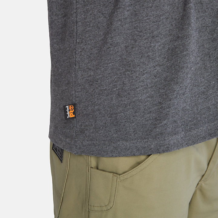 Camiseta de manga larga Timberland PRO® Core con bolsillo para hombre en gris-