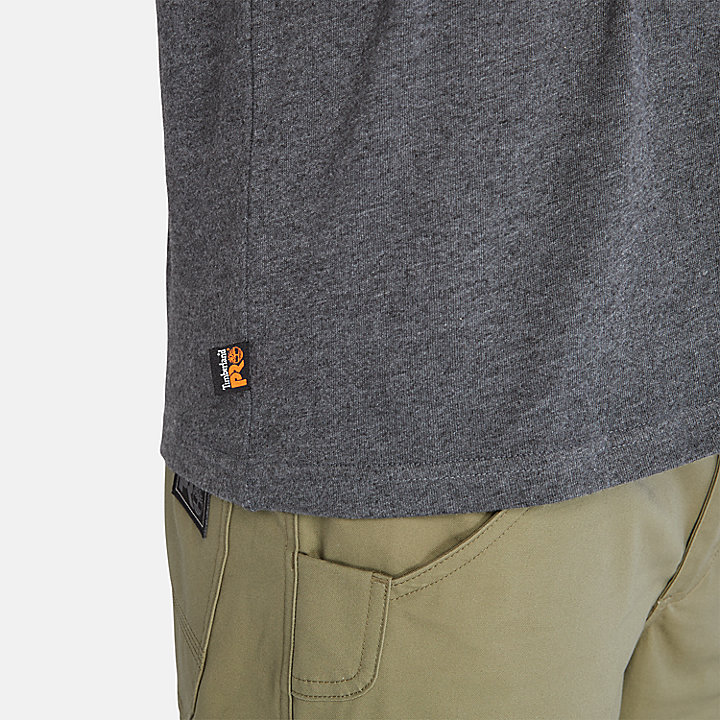 Camiseta de manga larga Timberland PRO® Core con bolsillo para hombre en gris