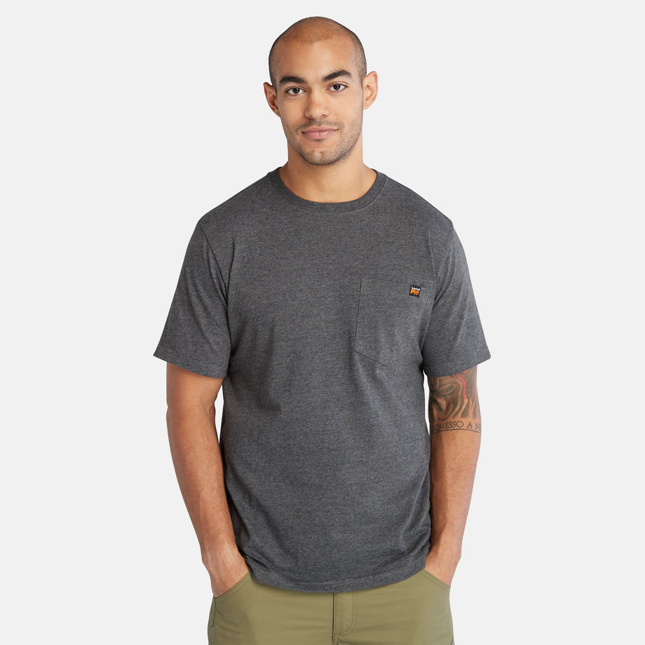 T-shirt À Poche Timberland Pro Core Pour Homme En Gris Gris