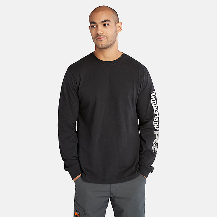 Timberland PRO® Core Logo LS T-Shirt for Men in Black