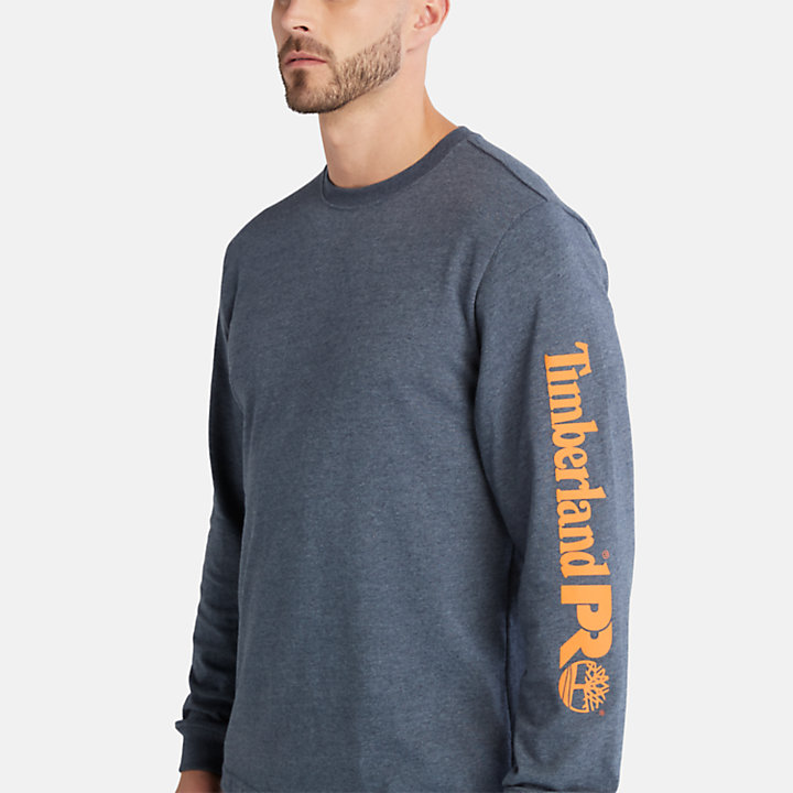 Camiseta de manga larga con el logotipo de Timberland PRO® para hombre en morado-