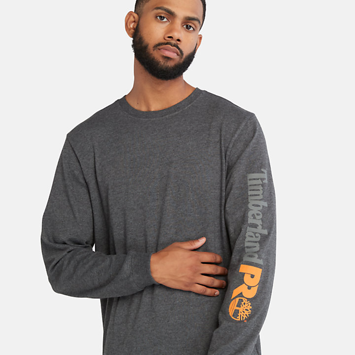 Timberland PRO® Core Logo LS T-Shirt for Men in Grey-