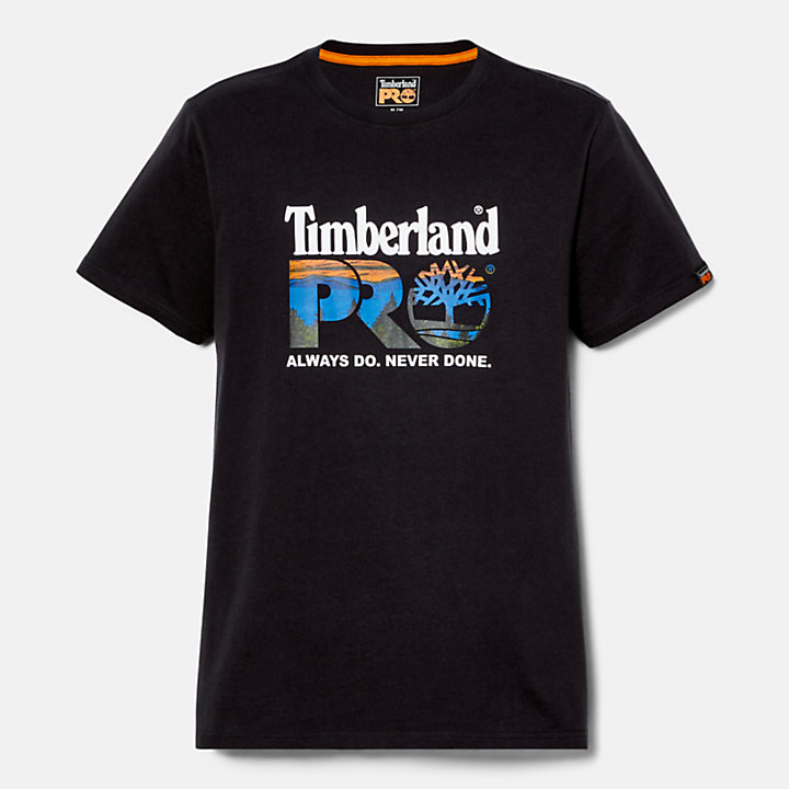 Camiseta de manga larga con el logotipo de Timberland PRO® Core para hombre en negro-