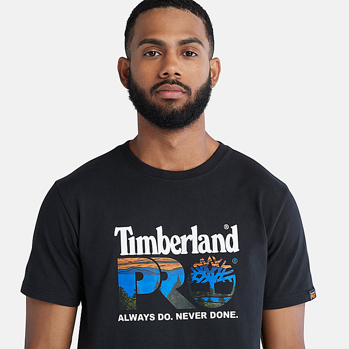 T-shirt Timberland PRO® Core Logo da Uomo in colore nero