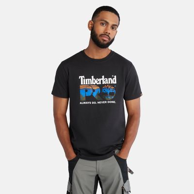 Timberland PRO® Core Logo T-shirt voor heren in zwart | Timberland