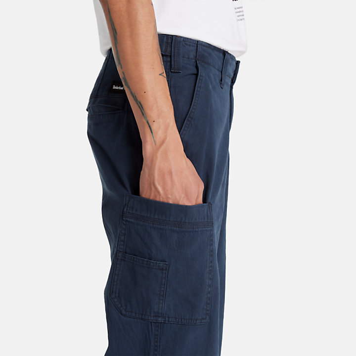 Pantalon cargo Brookline pour homme en bleu marine-