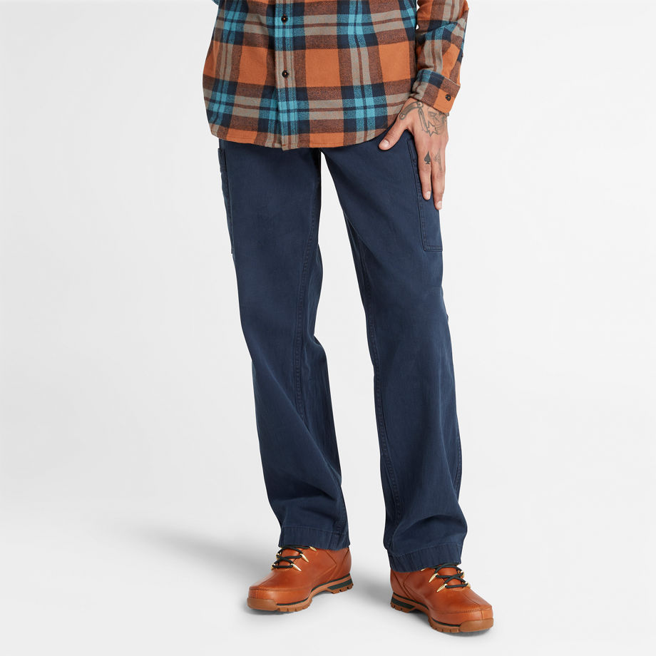 Timberland Brookline Cargo Trousers For Men In Navy Navy