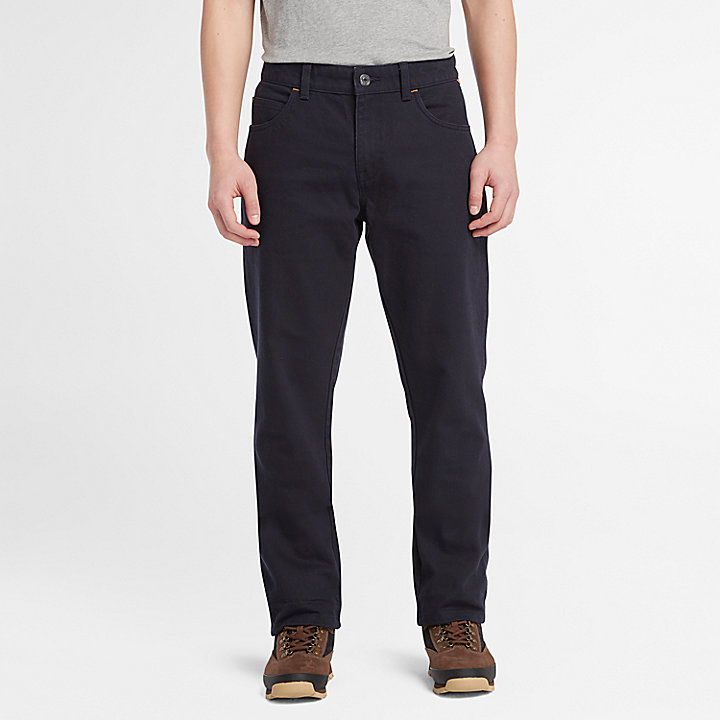 Sandown 5-Pocket Straight Trousers for Men in Navy