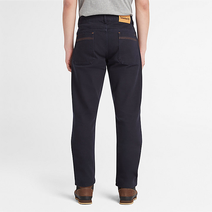Sandown 5-Pocket Straight Trousers for Men in Navy