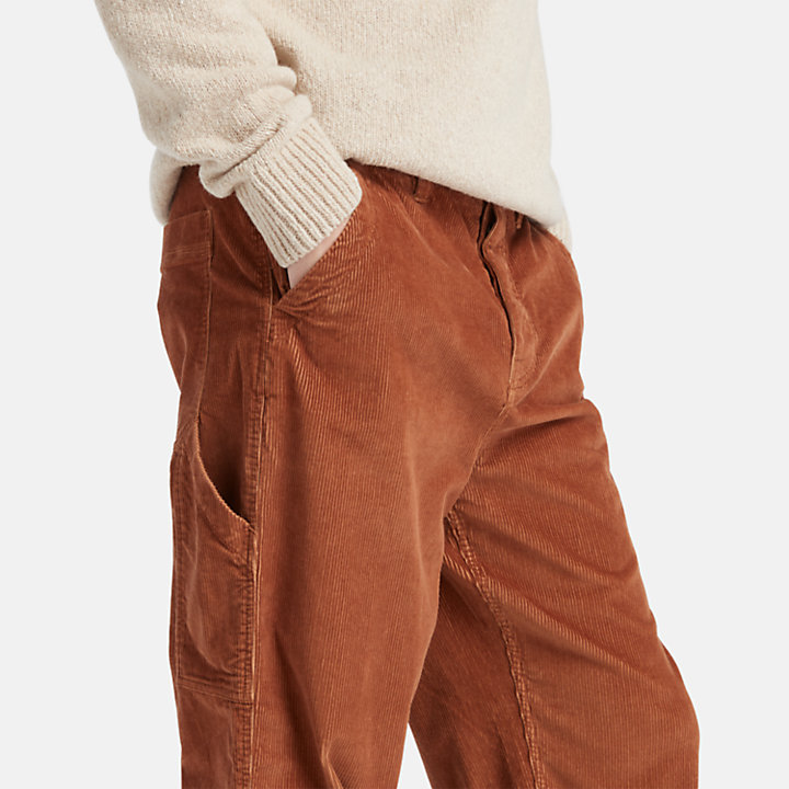 Pantalón de estilo carpintero Rindge para hombre en teja-
