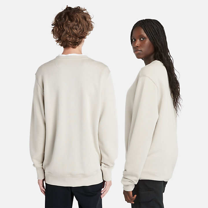 All Gender Crew Sweatshirt with Refibra™ Technology in Grey-
