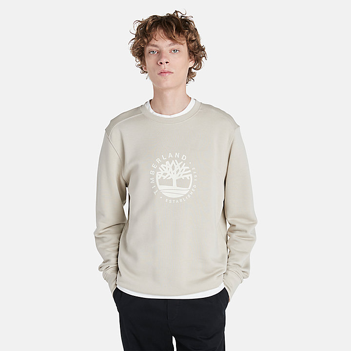 All Gender Sweatshirt mit Rundhalsausschnitt und Refibra™-Technologie in Grau