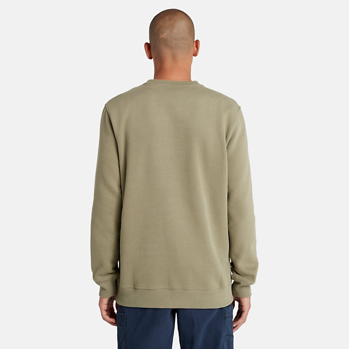 Modernes Brand Carrier Rundhals-Sweatshirt für Herren in Grün-