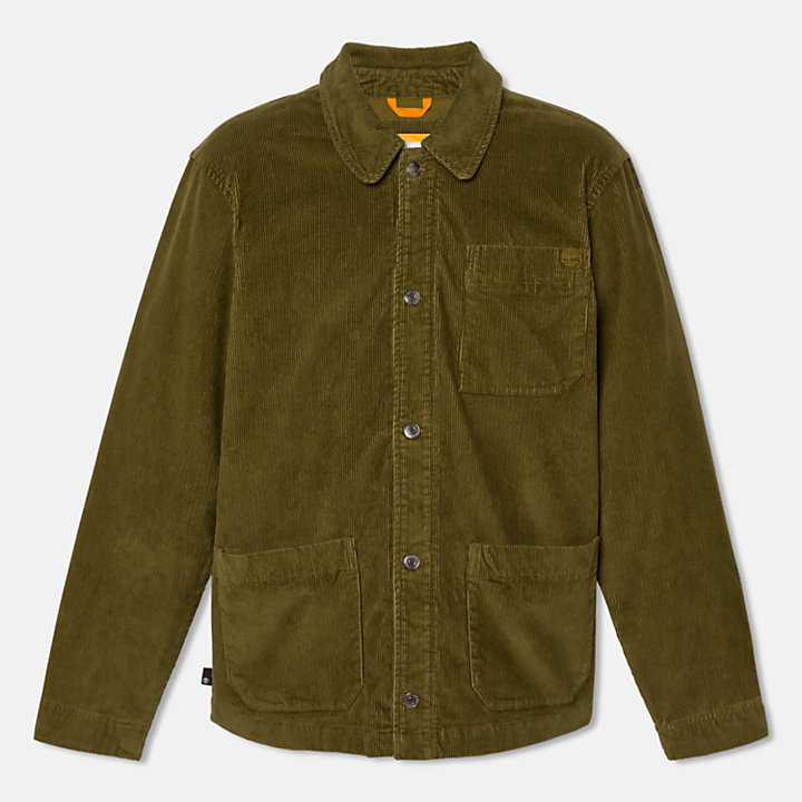 Kempshire Corduroy Chore Jacket for Men in Green-