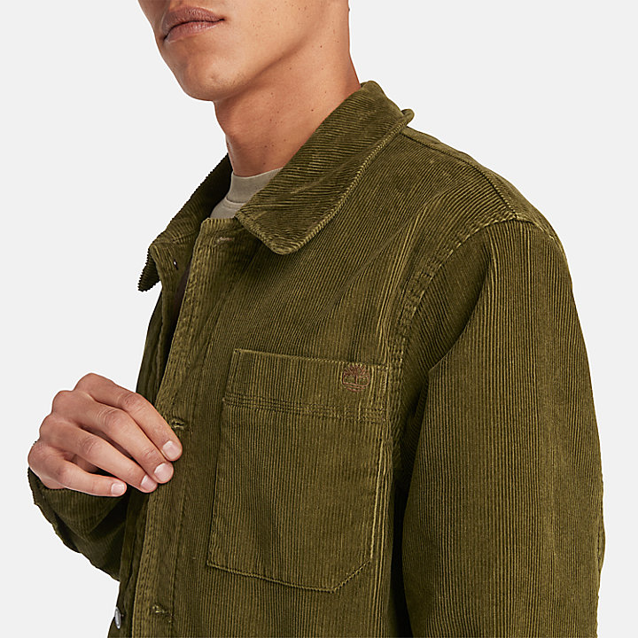 Kempshire Corduroy Chore Jacket for Men in Green