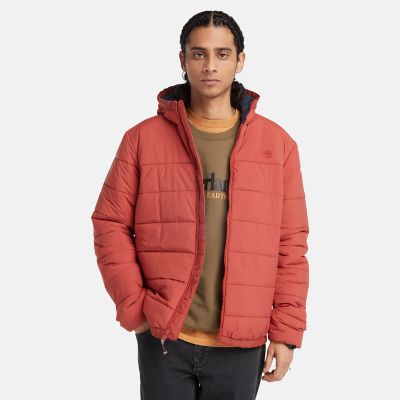 Timberland Garfield Thermarange Puffer Jacket For Men In Red Red