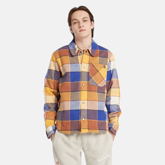 High Pile Fleece-Lined Overshirt for Men in Yellow | Timberland