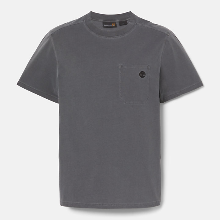 T-shirt con Tasca Merrymack da Uomo in grigio scuro-