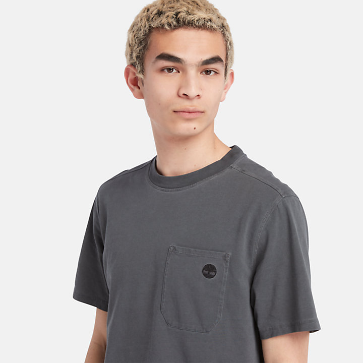 T-shirt con Tasca Merrymack da Uomo in grigio scuro-