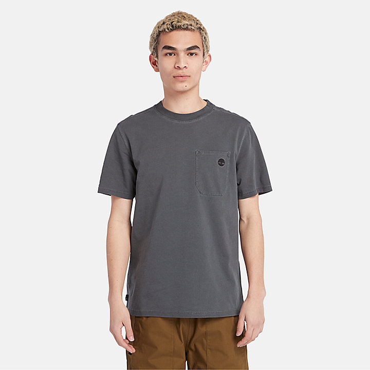 T-shirt con Tasca Merrymack da Uomo in grigio scuro