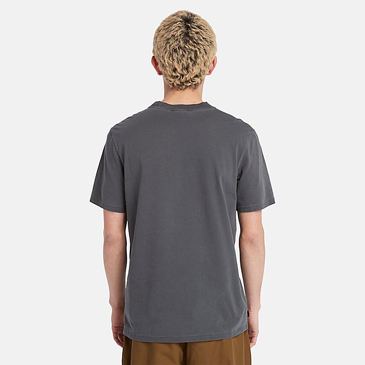 T-shirt com Bolso Merrymack para Homem em cinzento-escuro