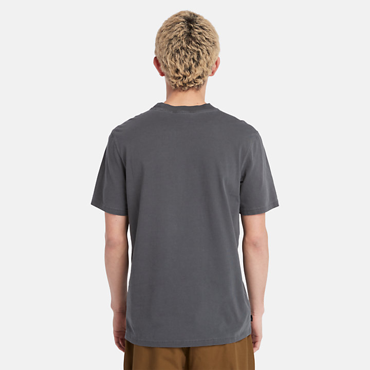 T-shirt à poche Merrymack pour homme en gris foncé-