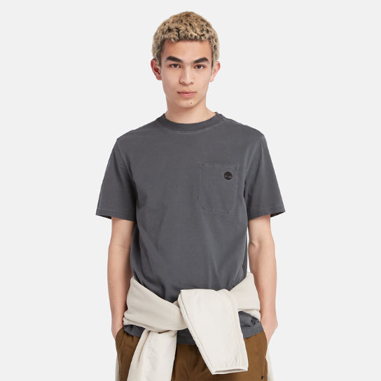T-shirt à poche Merrymack pour homme en gris foncé | Timberland