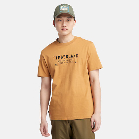 T-shirt Carrier da Uomo in giallo scuro | Timberland