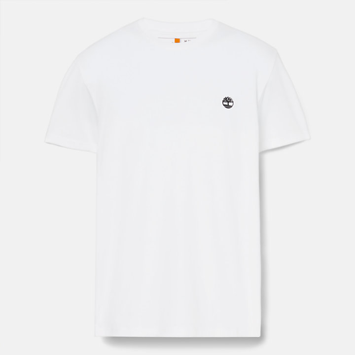 3-Pack Basic Jersey T-shirt met ronde hals voor heren in wit-