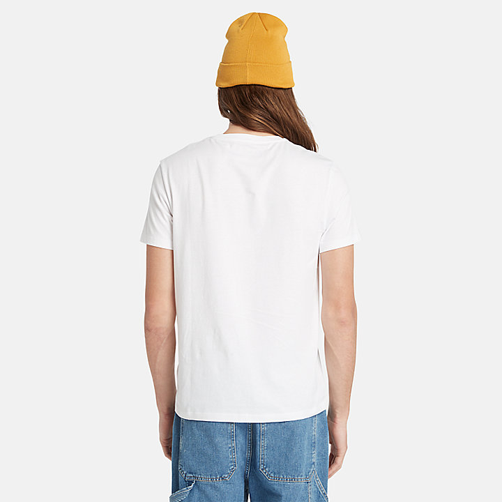 3-Pack Basic Jersey T-shirt met ronde hals voor heren in wit